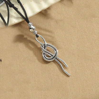 Vintage Style Simple Style Geometric CCB Alloy Rope Plating Women's Pendant Necklace