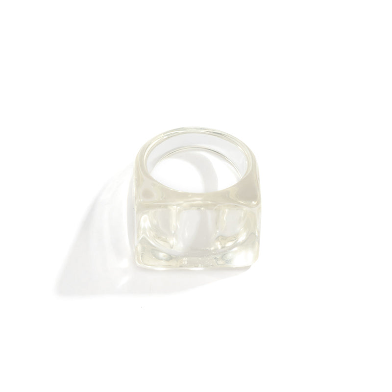 Wholesale Jewelry Vintage Style Simple Style Roman Style Geometric Resin Rings