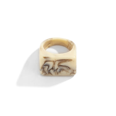 Wholesale Jewelry Vintage Style Simple Style Roman Style Geometric Resin Rings