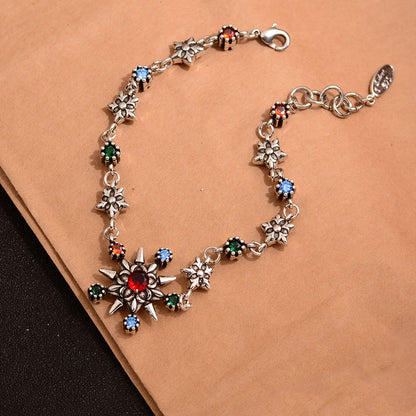 Copper Simple Style Classic Style Plating Color Block Rhinestones Bracelets