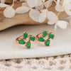 1 Pair Simple Style Classic Style Flower Plating Inlay Copper Zircon Rose Gold Plated Ear Studs