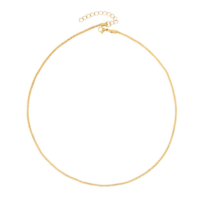 Wholesale Jewelry Casual Modern Style Solid Color 304 Stainless Steel 18K Gold Plated Necklace