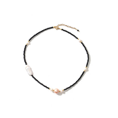 Simple Style Classic Style U Shape Freshwater Pearl Copper Beaded Women's Bracelets Necklace