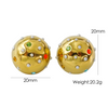 1 Pair Simple Style Round Inlay Stainless Steel Rhinestones Pearl 14K Gold Plated Ear Studs