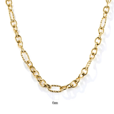 Simple Style Solid Color Twist Stainless Steel Plating 18K Gold Plated Women's Necklace