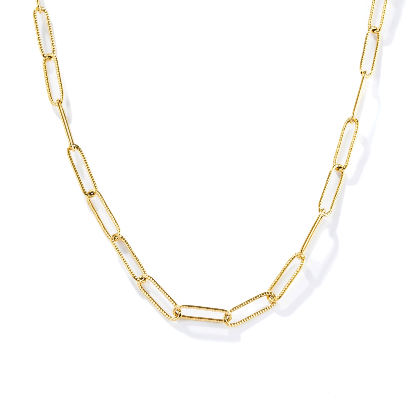 Simple Style Solid Color 316 Stainless Steel  Plating 18K Gold Plated Women's Necklace