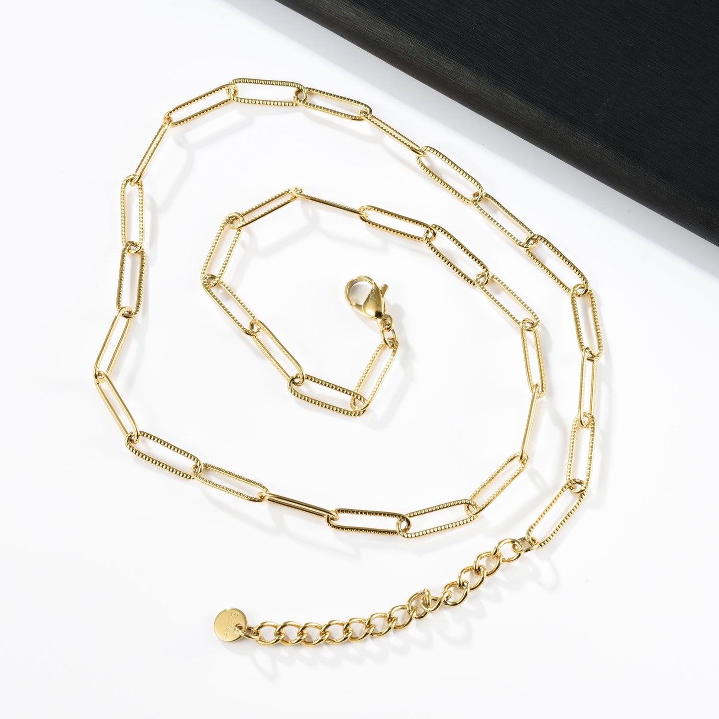 Simple Style Solid Color 316 Stainless Steel  Plating 18K Gold Plated Women's Necklace