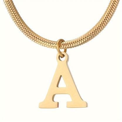 IG Style Simple Style Letter Ferroalloy Gold Plated Women's Pendant Necklace