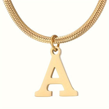 IG Style Simple Style Letter Ferroalloy Gold Plated Women's Pendant Necklace