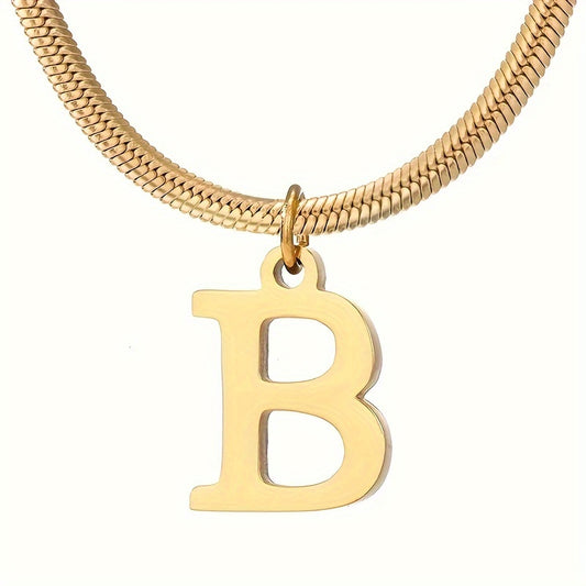 IG Style Simple Style Letter Ferroalloy Gold Plated Women's Pendant Necklace