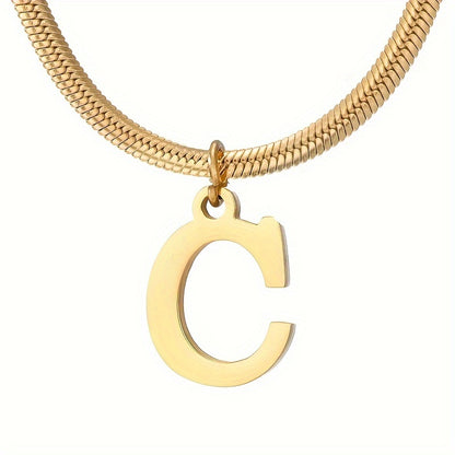 IG Style Simple Style Letter Ferroalloy Gold Plated Women's Pendant Necklace