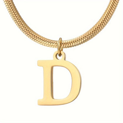 IG Style Simple Style Letter Ferroalloy Gold Plated Women's Pendant Necklace