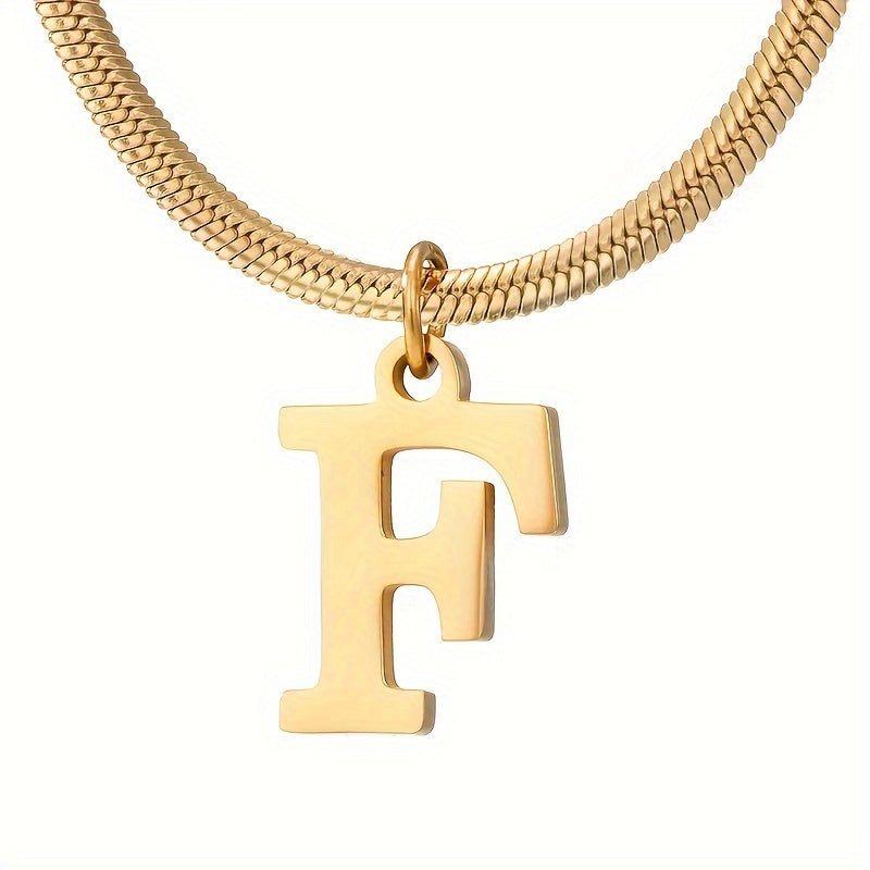 IG Style Simple Style Letter Ferroalloy Gold Plated Women's Pendant Necklace