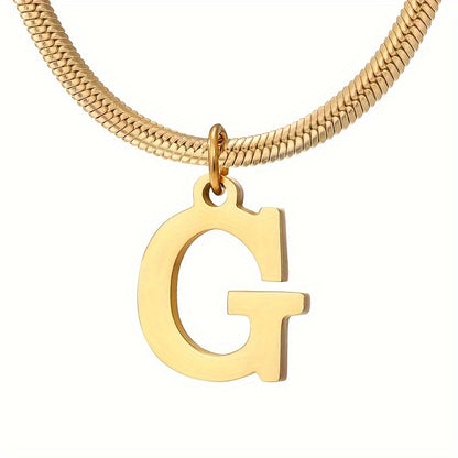 IG Style Simple Style Letter Ferroalloy Gold Plated Women's Pendant Necklace