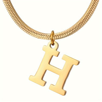 IG Style Simple Style Letter Ferroalloy Gold Plated Women's Pendant Necklace