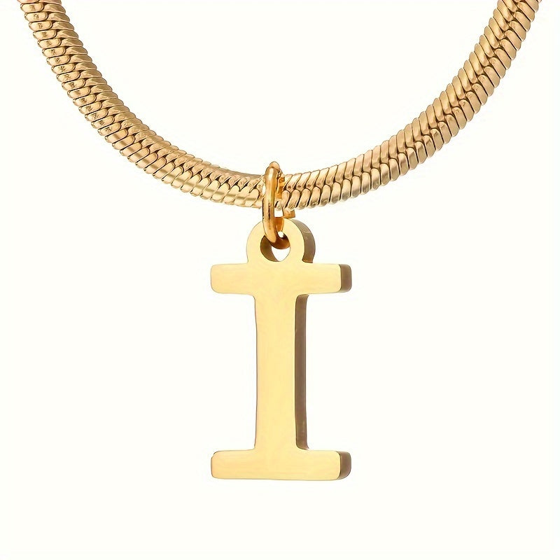 IG Style Simple Style Letter Ferroalloy Gold Plated Women's Pendant Necklace