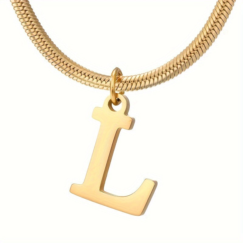 IG Style Simple Style Letter Ferroalloy Gold Plated Women's Pendant Necklace