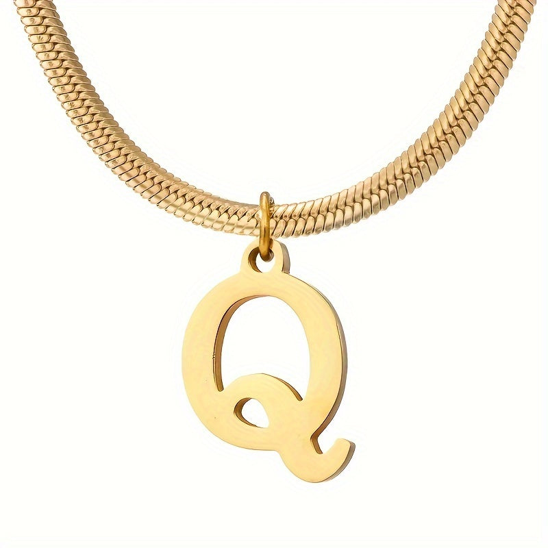 IG Style Simple Style Letter Ferroalloy Gold Plated Women's Pendant Necklace