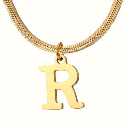 IG Style Simple Style Letter Ferroalloy Gold Plated Women's Pendant Necklace