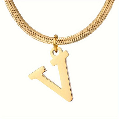 IG Style Simple Style Letter Ferroalloy Gold Plated Women's Pendant Necklace