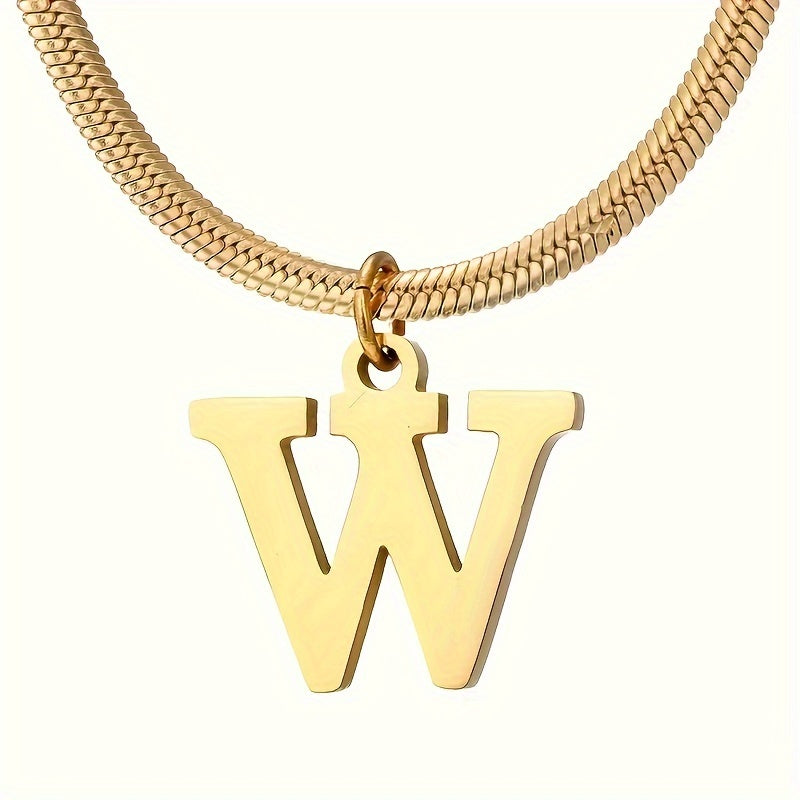 IG Style Simple Style Letter Ferroalloy Gold Plated Women's Pendant Necklace