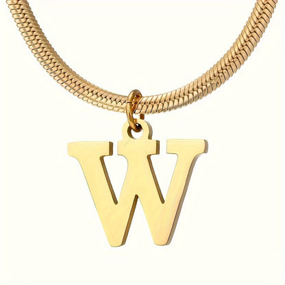 IG Style Simple Style Letter Ferroalloy Gold Plated Women's Pendant Necklace