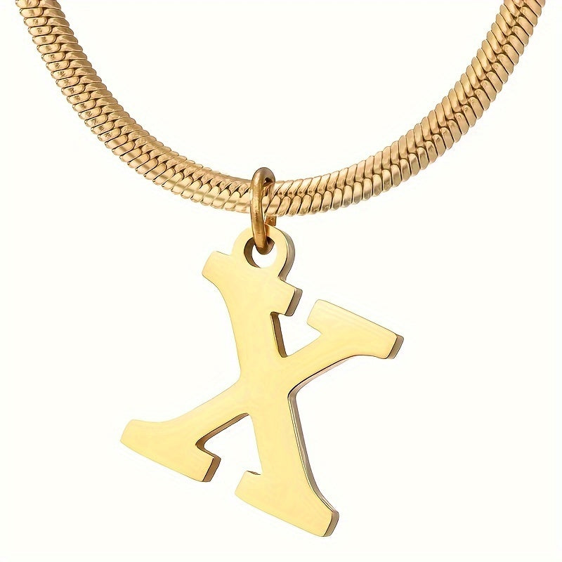 IG Style Simple Style Letter Ferroalloy Gold Plated Women's Pendant Necklace