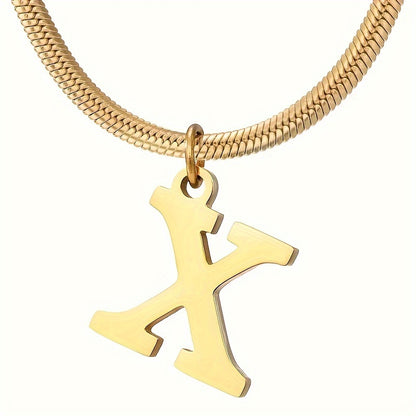 IG Style Simple Style Letter Ferroalloy Gold Plated Women's Pendant Necklace