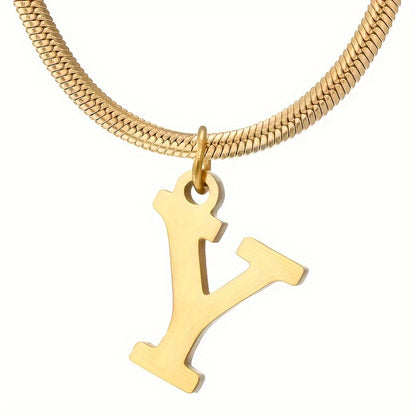 IG Style Simple Style Letter Ferroalloy Gold Plated Women's Pendant Necklace