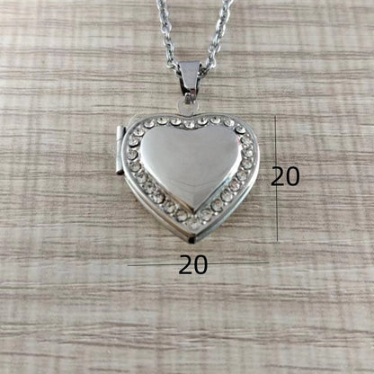 Romantic Heart Shape Stainless Steel Plating Pendant Necklace