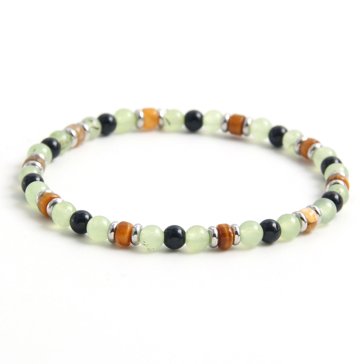 IG Style Simple Style Round 304 Stainless Steel Natural Stone Beaded Women's Bracelets
