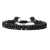 Ethnic Style Simple Style Round Natural Stone Beaded Unisex Bracelets