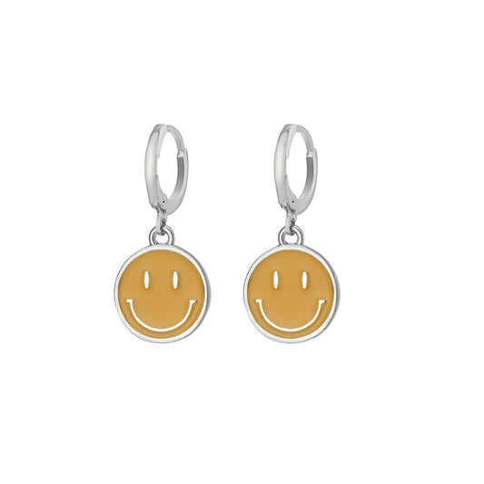 New Creative Cartoon Fashion Multicolor Smiley Earrings