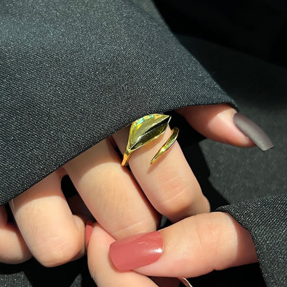 Simple Open Fashion Geometric Irregular Ring