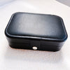 Basic Square Solid Color Pu Leather Flocking Jewelry Boxes