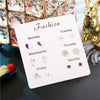 Simple Style Heart Shape Bow Knot Snowflake Alloy Plating Inlay Rhinestones Women's Ear Studs 1 Set