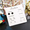 Simple Style Heart Shape Bow Knot Snowflake Alloy Plating Inlay Rhinestones Women's Ear Studs 1 Set