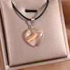 Simple Style Classic Style Heart Shape Alloy Glass Plating White Gold Plated Women's Pendant Necklace