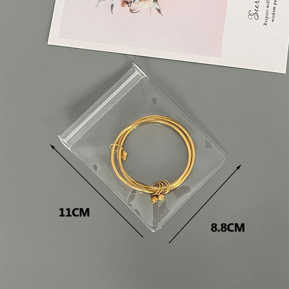 Simple Style Transparent EVA Jewelry Packaging Bags