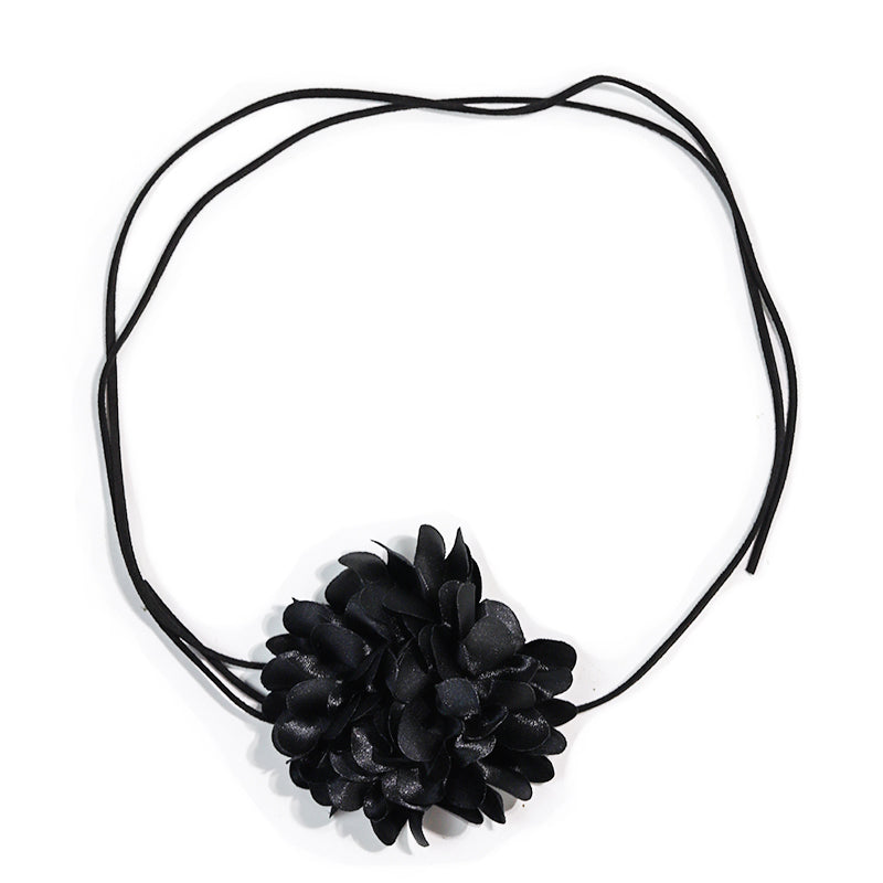 Elegant French Style Artistic Flower Synthetic Fibre Women's Necklace