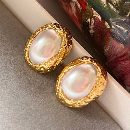 Wholesale Jewelry Classic Style Flower Alloy Gold Plated Plating Ear Studs