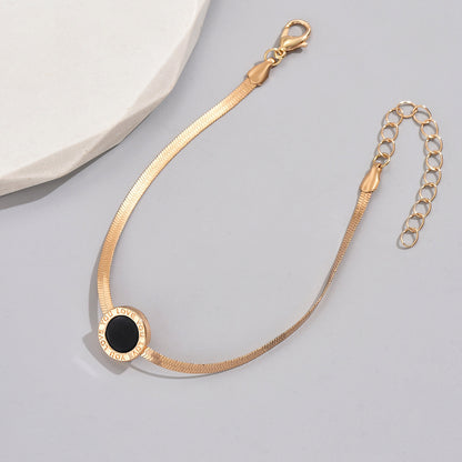 Simple Style Streetwear Round Alloy Iron Wholesale Bracelets