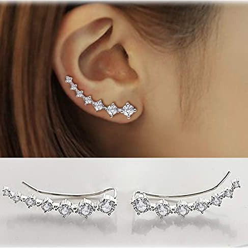 1 Pair Simple Style Classic Style Solid Color Plating Diamond Copper Zircon Ear Studs