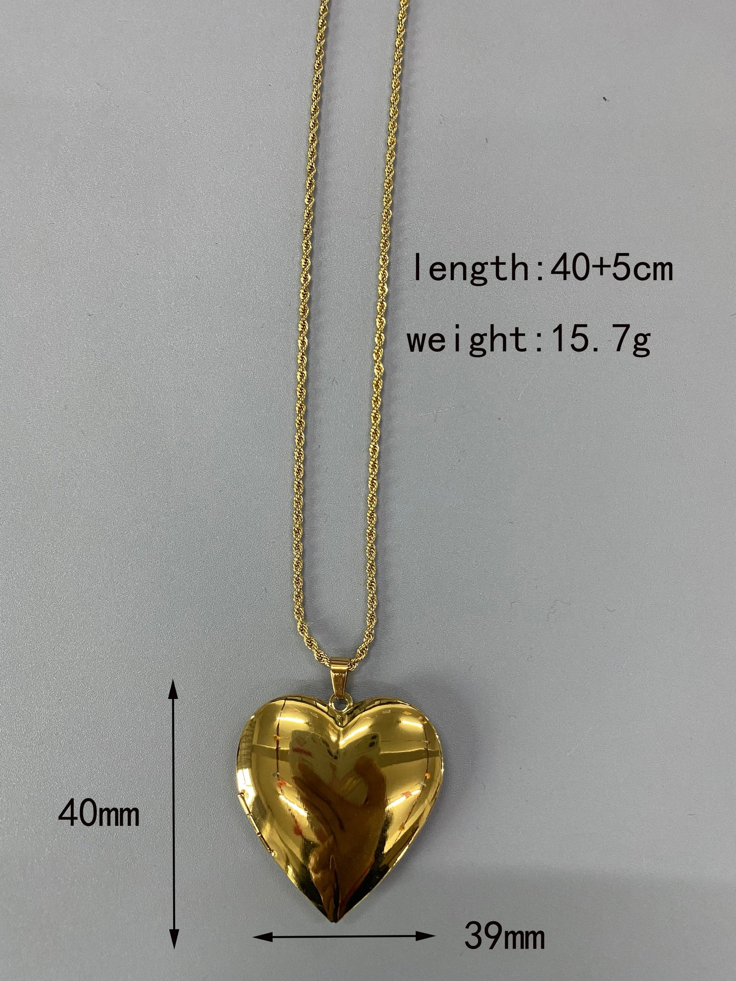 Casual Vintage Style Classic Style Heart Shape Stainless Steel Plating 18k Gold Plated Pendant Necklace