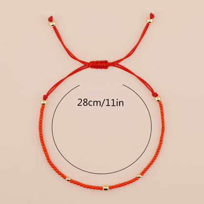 Chinoiserie Ethnic Style Classic Style Geometric Beaded Unisex Bracelets
