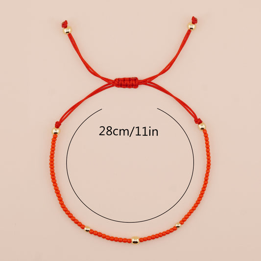 Chinoiserie Ethnic Style Classic Style Geometric Beaded Unisex Bracelets