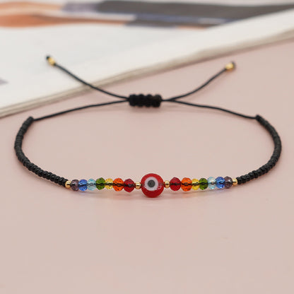 Ethnic Style Bohemian Geometric Eye Glass Beaded Women's Bracelets