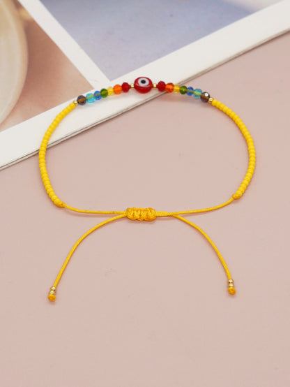 Ethnic Style Bohemian Geometric Eye Glass Beaded Women's Bracelets