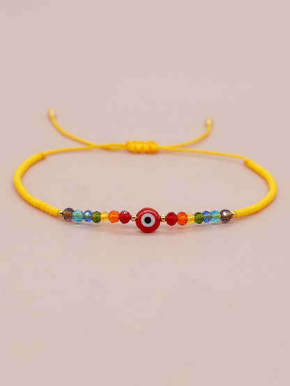 Ethnic Style Bohemian Geometric Eye Glass Beaded Women's Bracelets