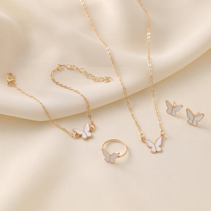 Elegant Sweet Classic Style Butterfly Alloy Women's Jewelry Set
